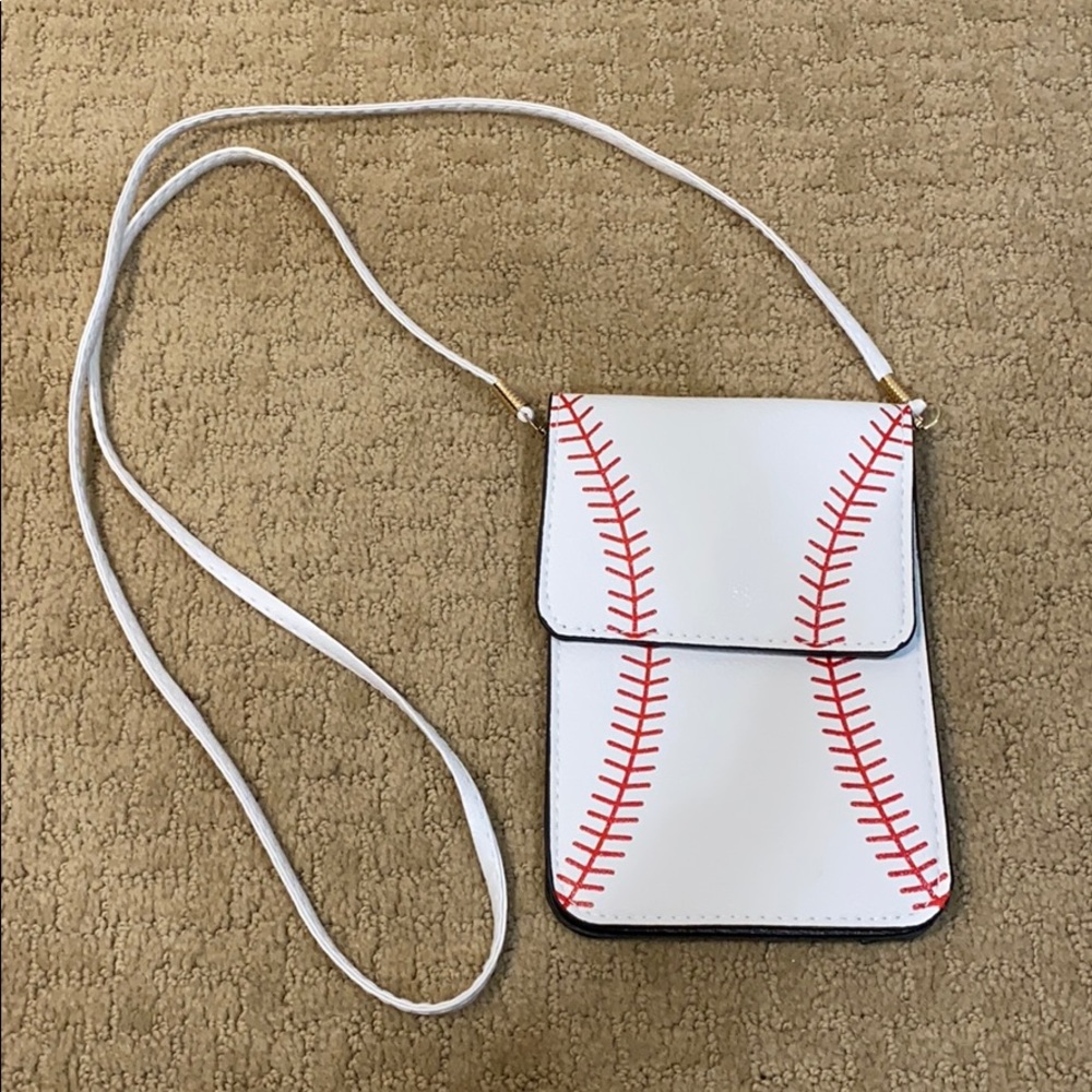 Baseball Crossbody Purse/IPhone holder
